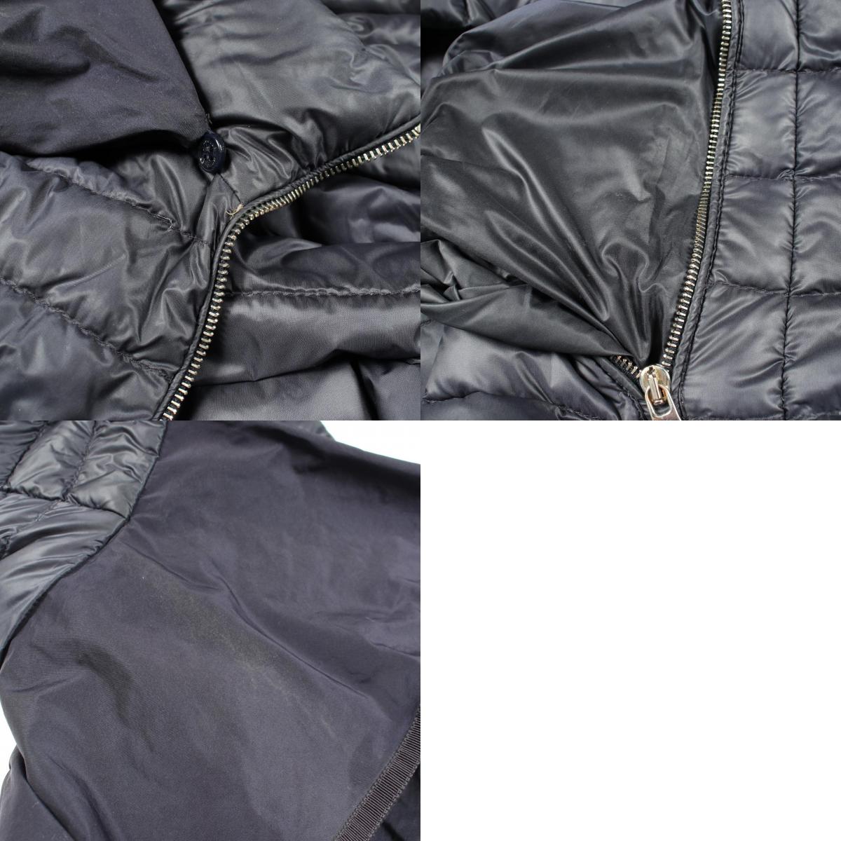 MONCLER DAURADE Down Jacket Nylon Black Size 0