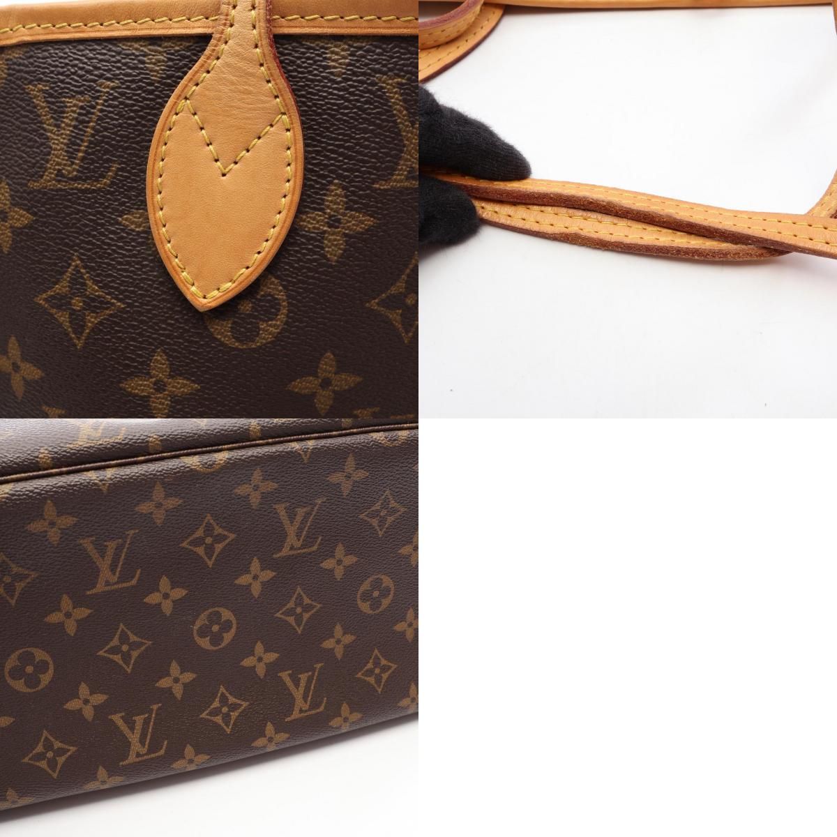 LOUIS VUITTON Neverfull MM Tote Bag Brown