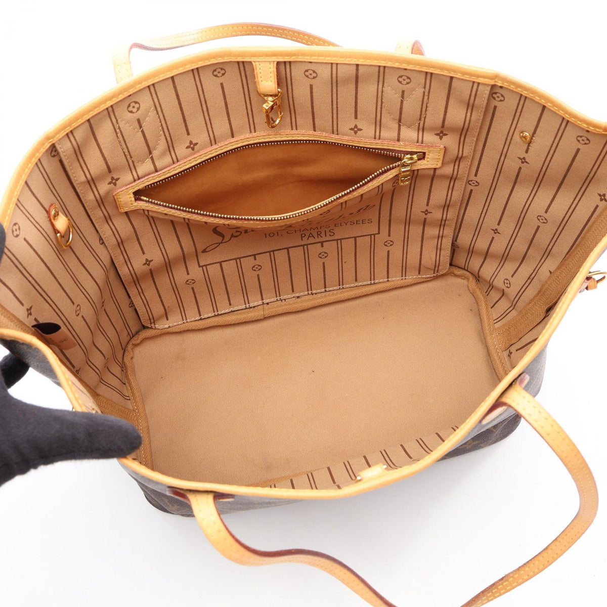 LOUIS VUITTON Neverfull MM Tote Bag Brown