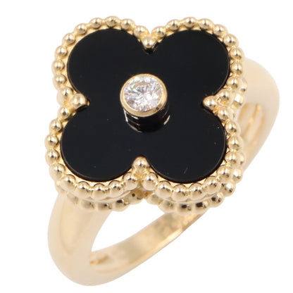 Van Cleef & Arpels Vintage Alhambra Gold Ring Size JP 9.5