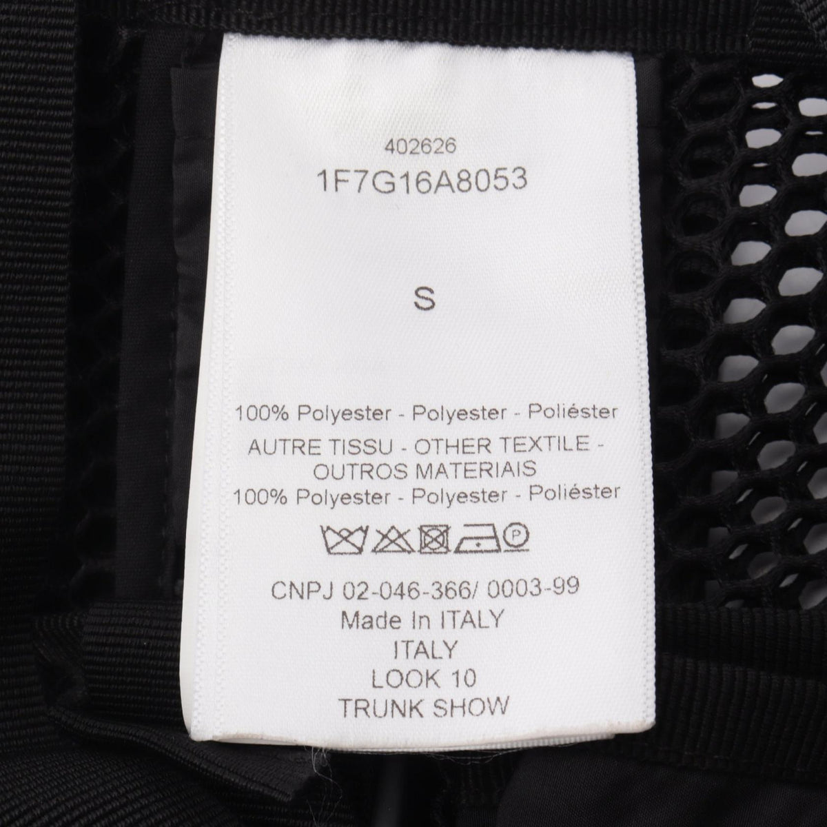 Christian Dior Mesh Polyester Vest Size S