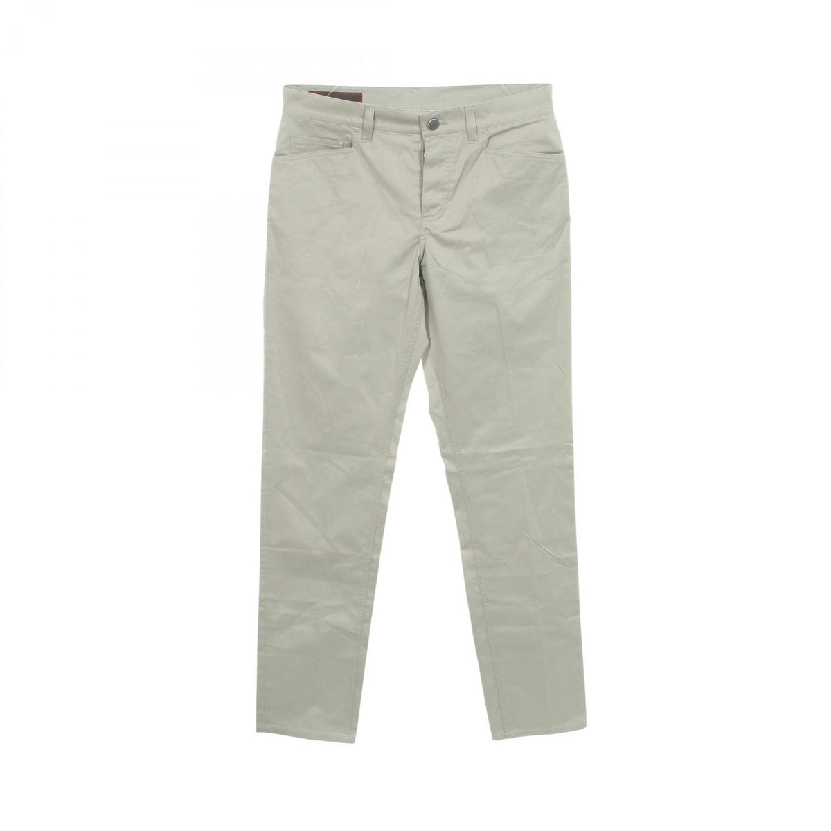 HERMES Gray Cotton Chino Pants Size 40