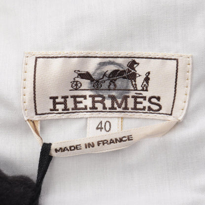 HERMES Gray Cotton Chino Pants Size 40