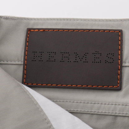 HERMES Gray Cotton Chino Pants Size 40