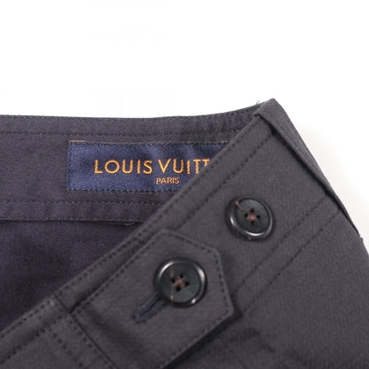 LOUIS VUITTON Logo Embroidered Cotton Cargo Pants Size 46