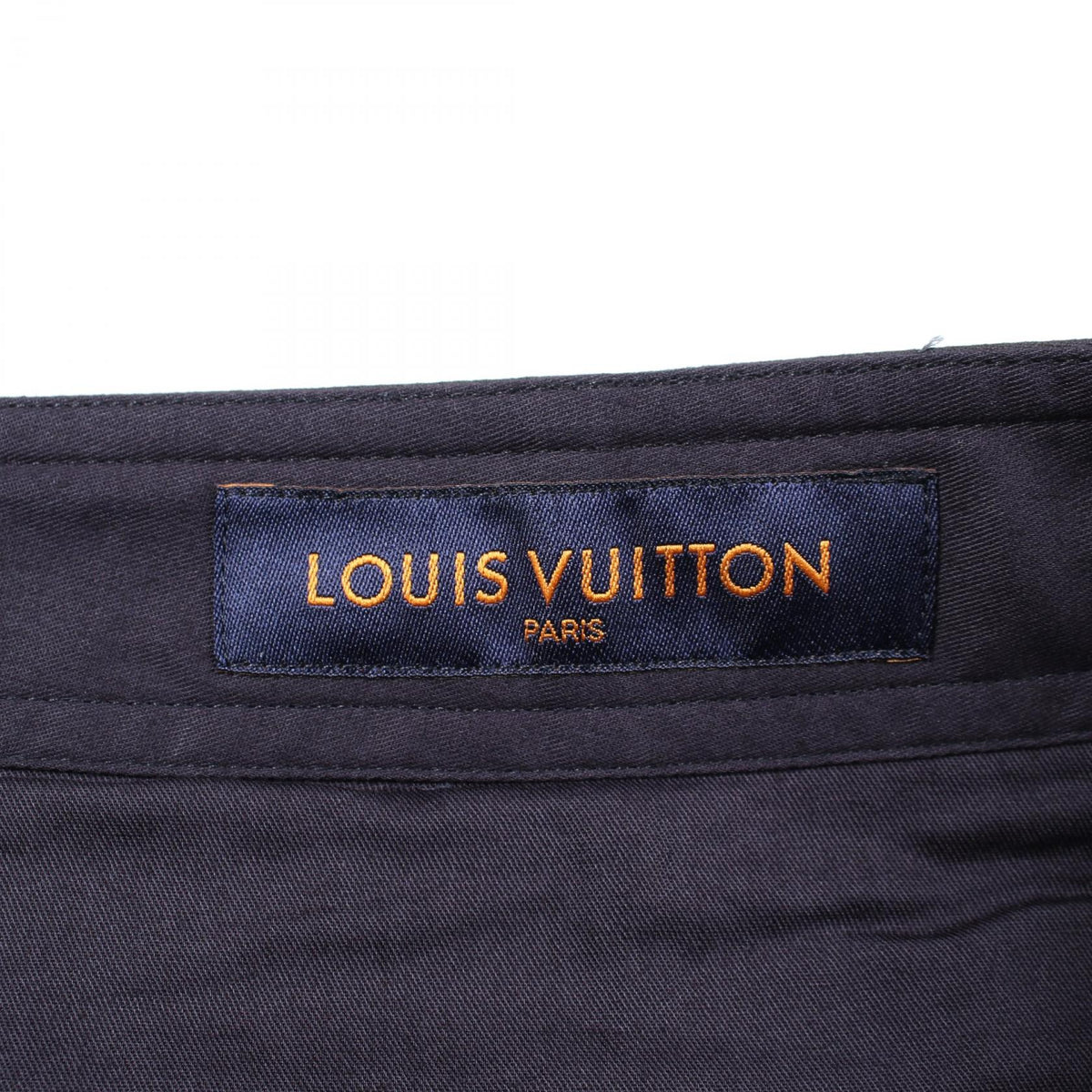 LOUIS VUITTON Logo Embroidered Cotton Cargo Pants Size 46
