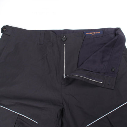 LOUIS VUITTON Logo Embroidered Cotton Cargo Pants Size 46