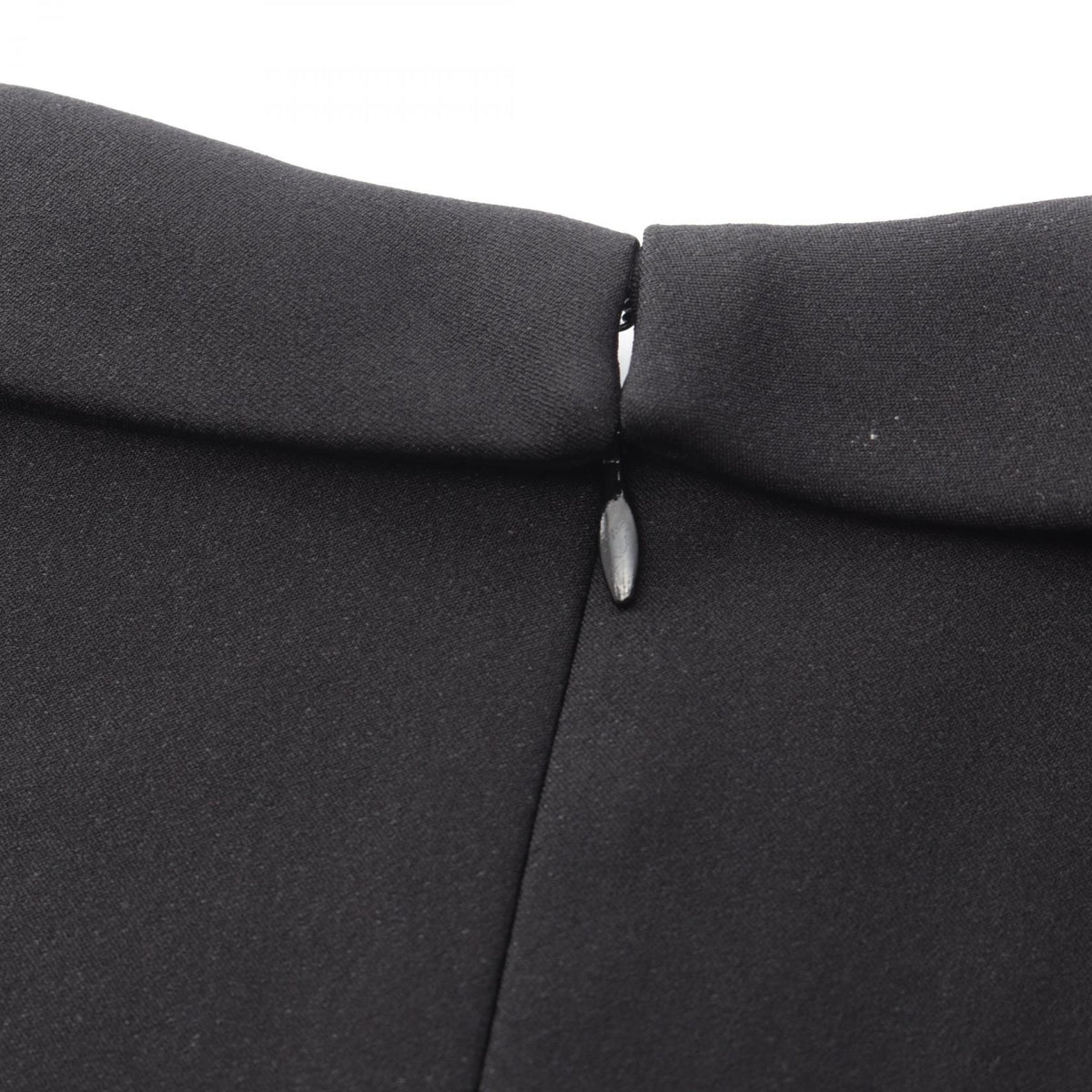 LOUIS VUITTON Silk Sleeveless Midi Dress Black Size 42