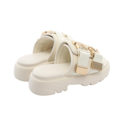 BOTTEGA VENETA Flash Ivory Nylon Leather Sandals Size 36