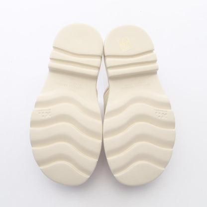 BOTTEGA VENETA Flash Ivory Nylon Leather Sandals Size 36