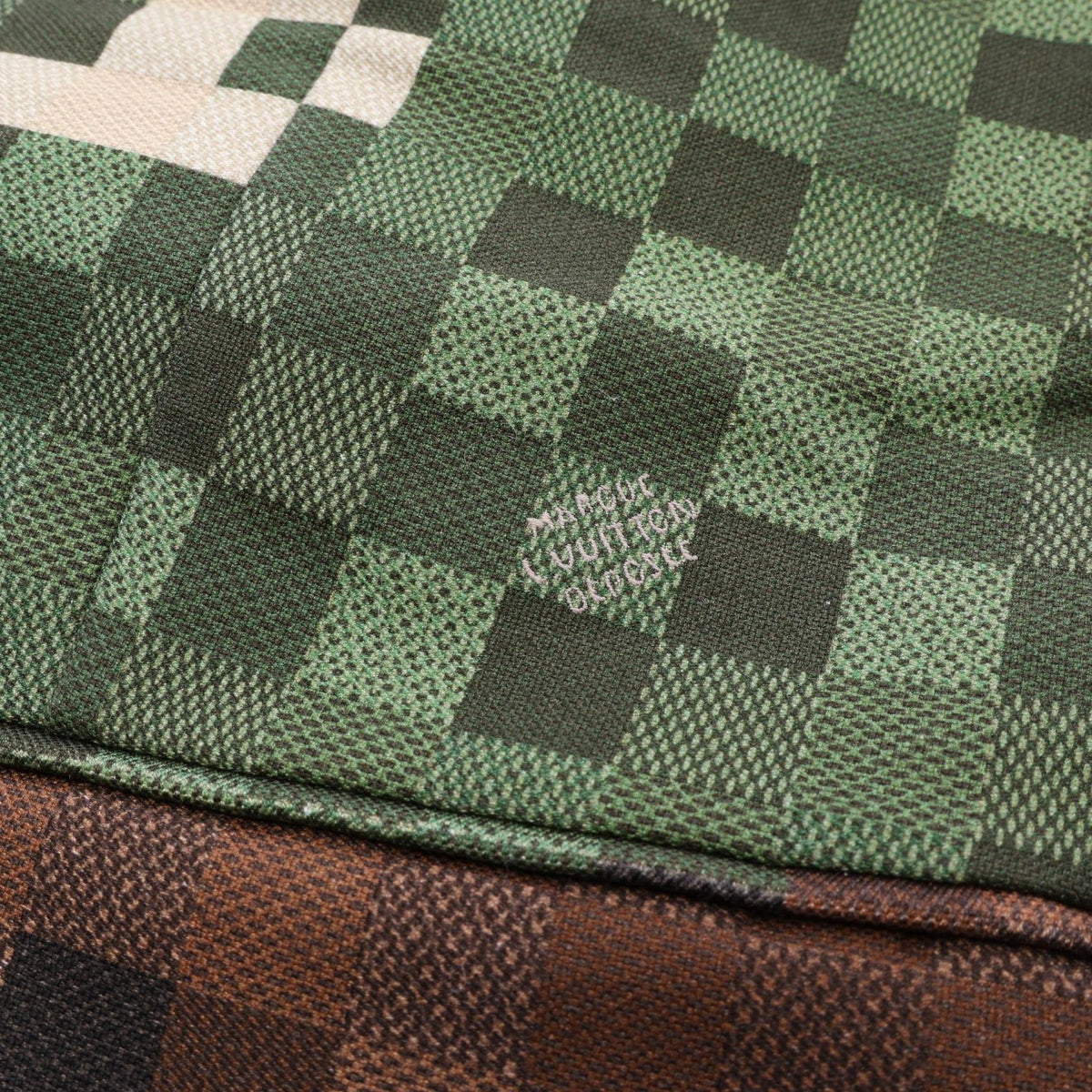 LOUIS VUITTON Damoflage Cotton Blazer Green Size 48