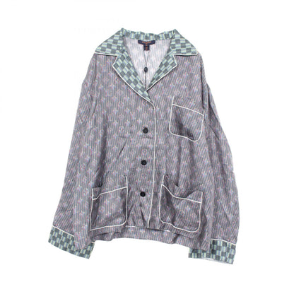 LOUIS VUITTON Monogram LV Pop Silk Long Sleeve Shirt Size 36