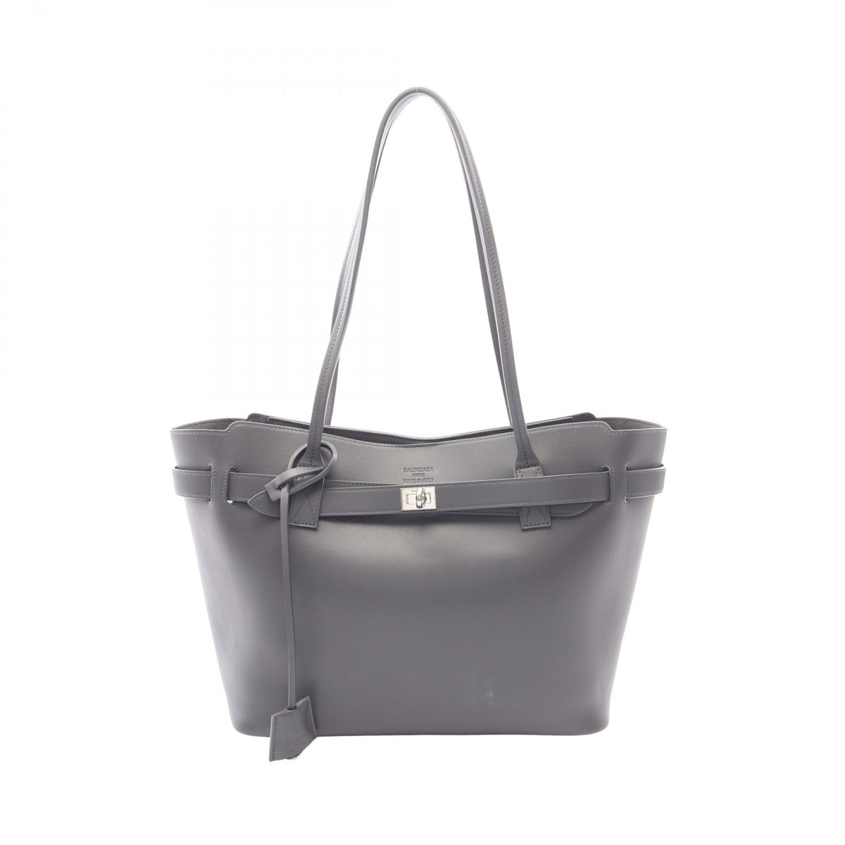 BALENCIAGA Bel Air Medium Leather Bag Gray