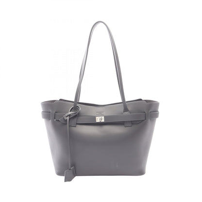 BALENCIAGA Bel Air Medium Leather Bag Gray