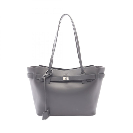 BALENCIAGA Bel Air Medium Leather Bag Gray