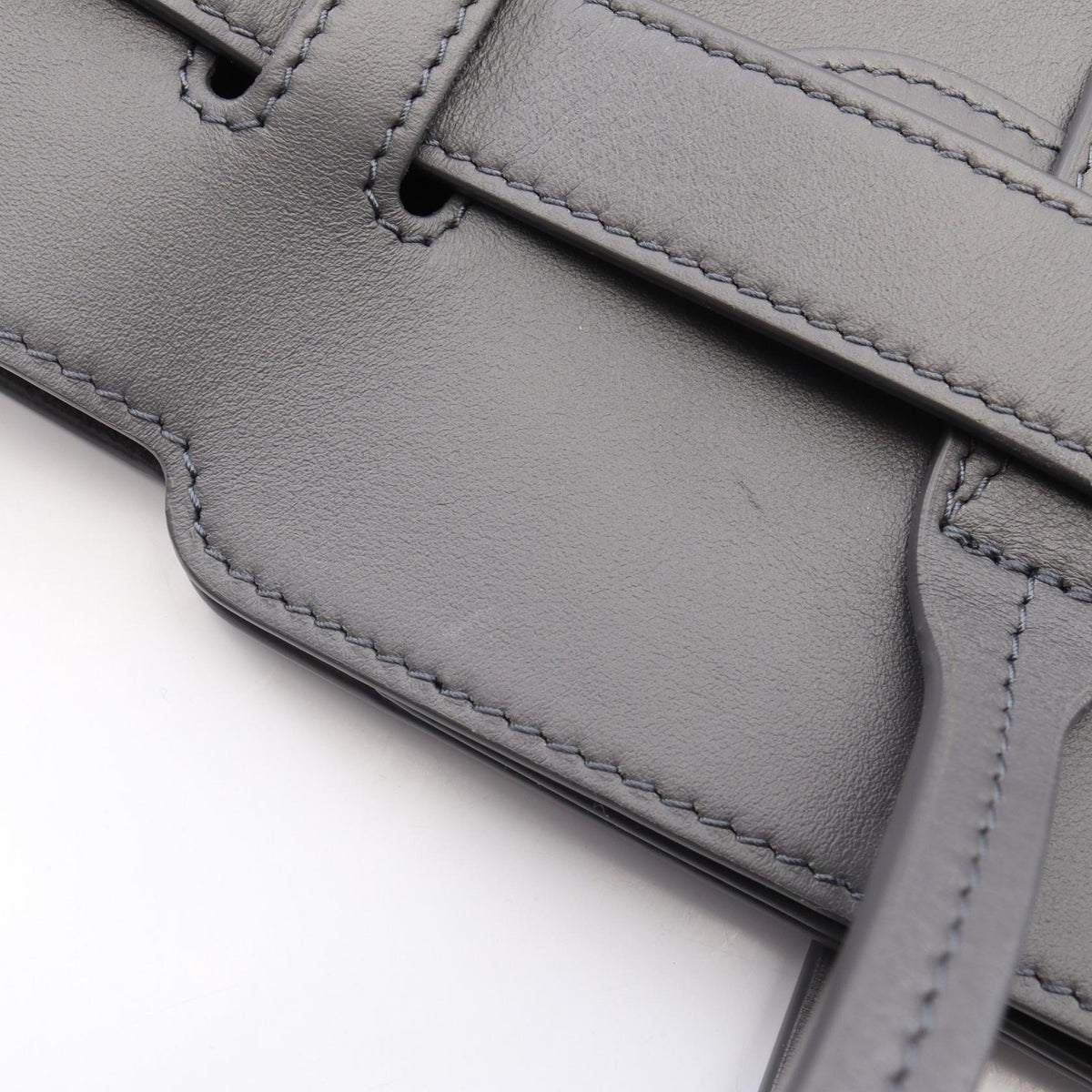 BALENCIAGA Bel Air Medium Leather Bag Gray