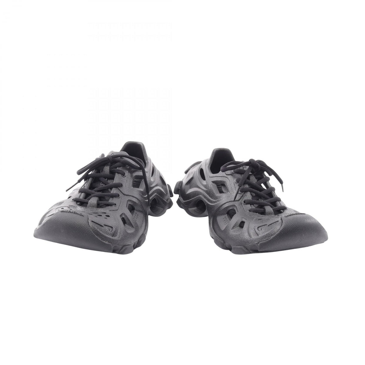 BALENCIAGA HD Black Rubber Sneakers Size 37