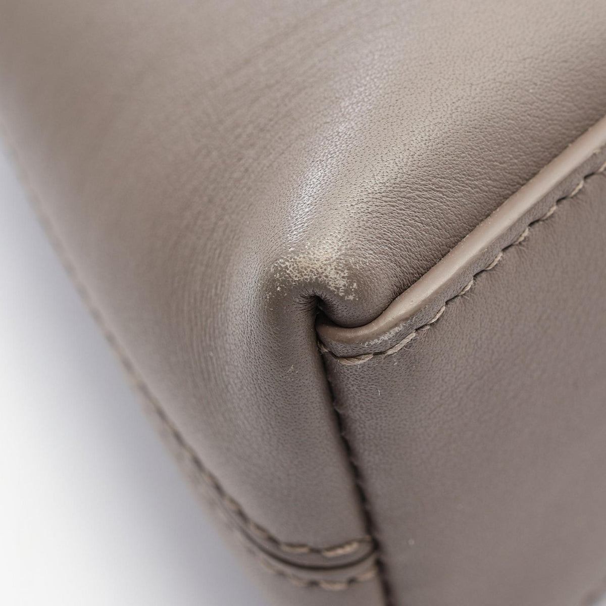 BALENCIAGA DOWNTOWN XS Leather Bag Gray
