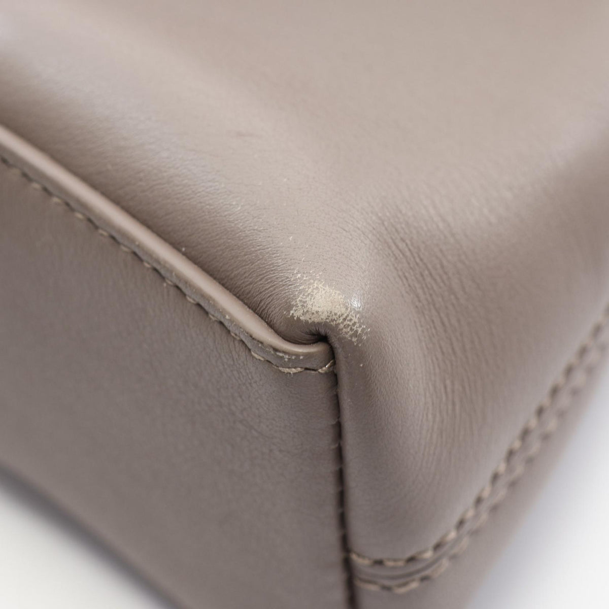 BALENCIAGA DOWNTOWN XS Leather Bag Gray