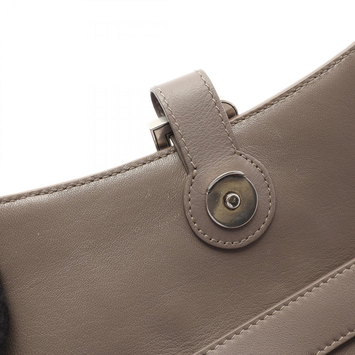 BALENCIAGA DOWNTOWN XS Leather Bag Gray