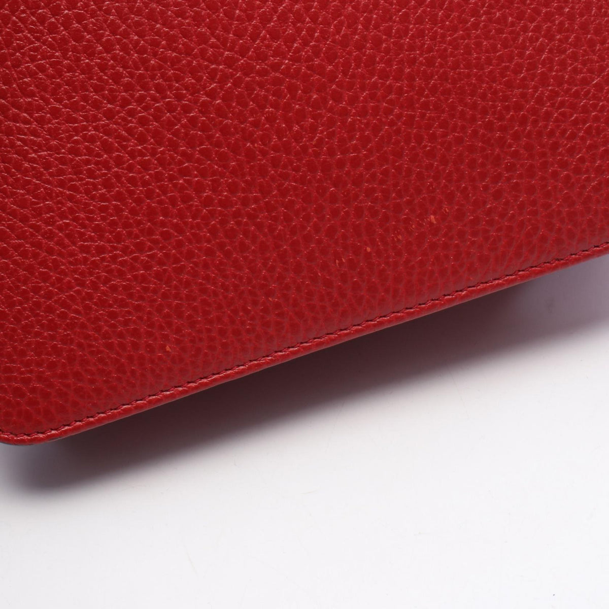 GUCCI Interlocking G Leather Bag, Red