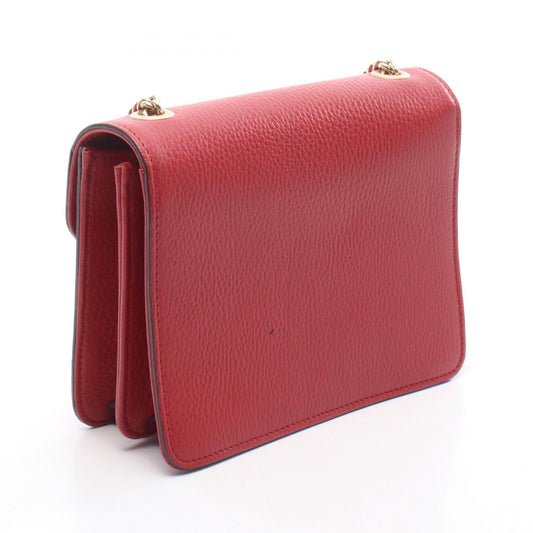 GUCCI Interlocking G Leather Shoulder Bag