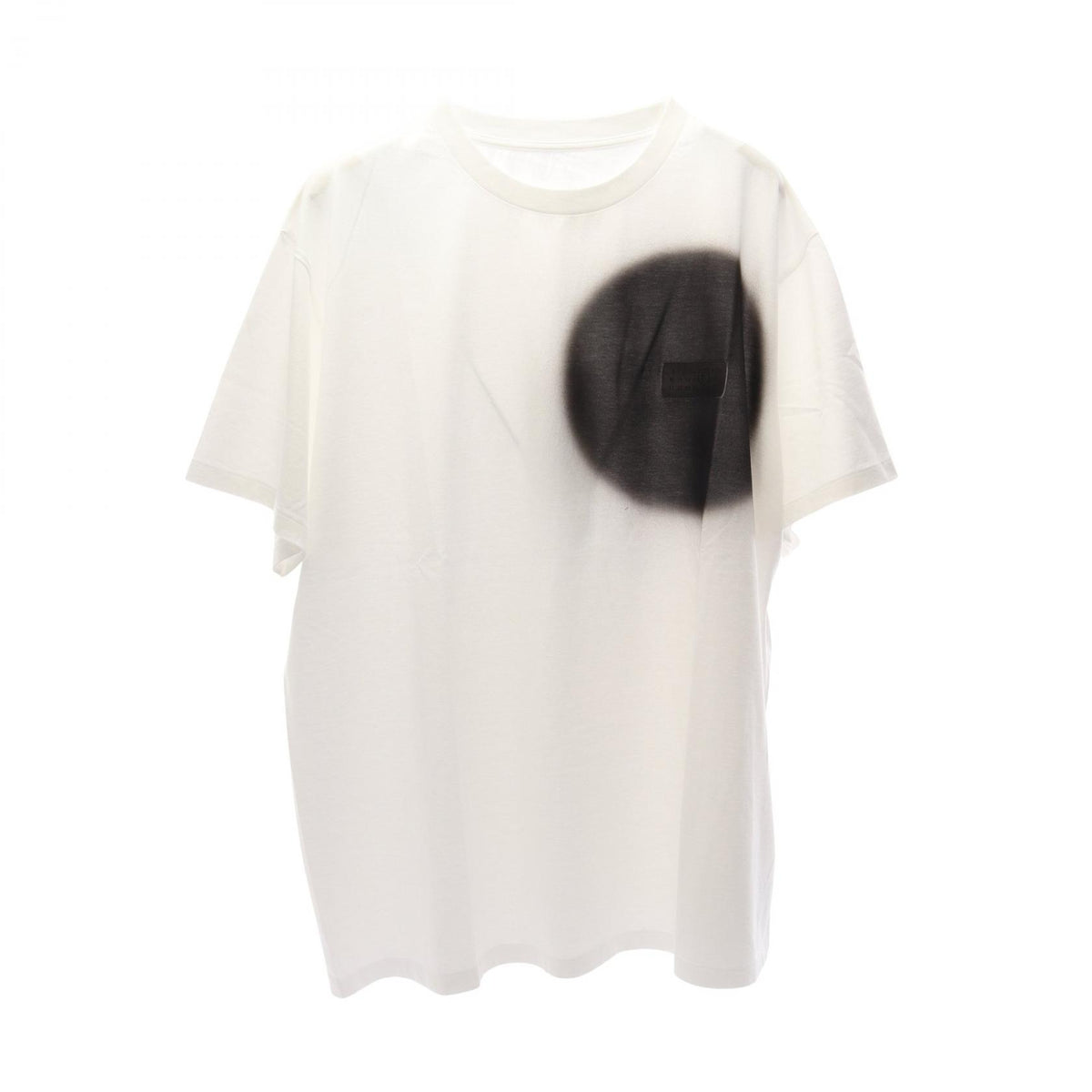MM6 Spray Print Cotton T-Shirt White/Black Size XL