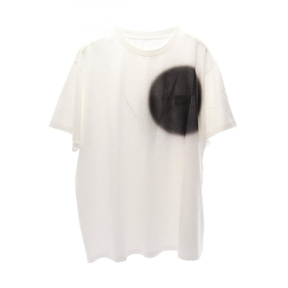 MM6 Spray Print Cotton T-Shirt White/Black Size XL