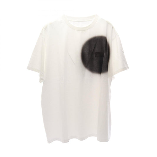 MM6 Spray Print Cotton T-Shirt White/Black Size XL