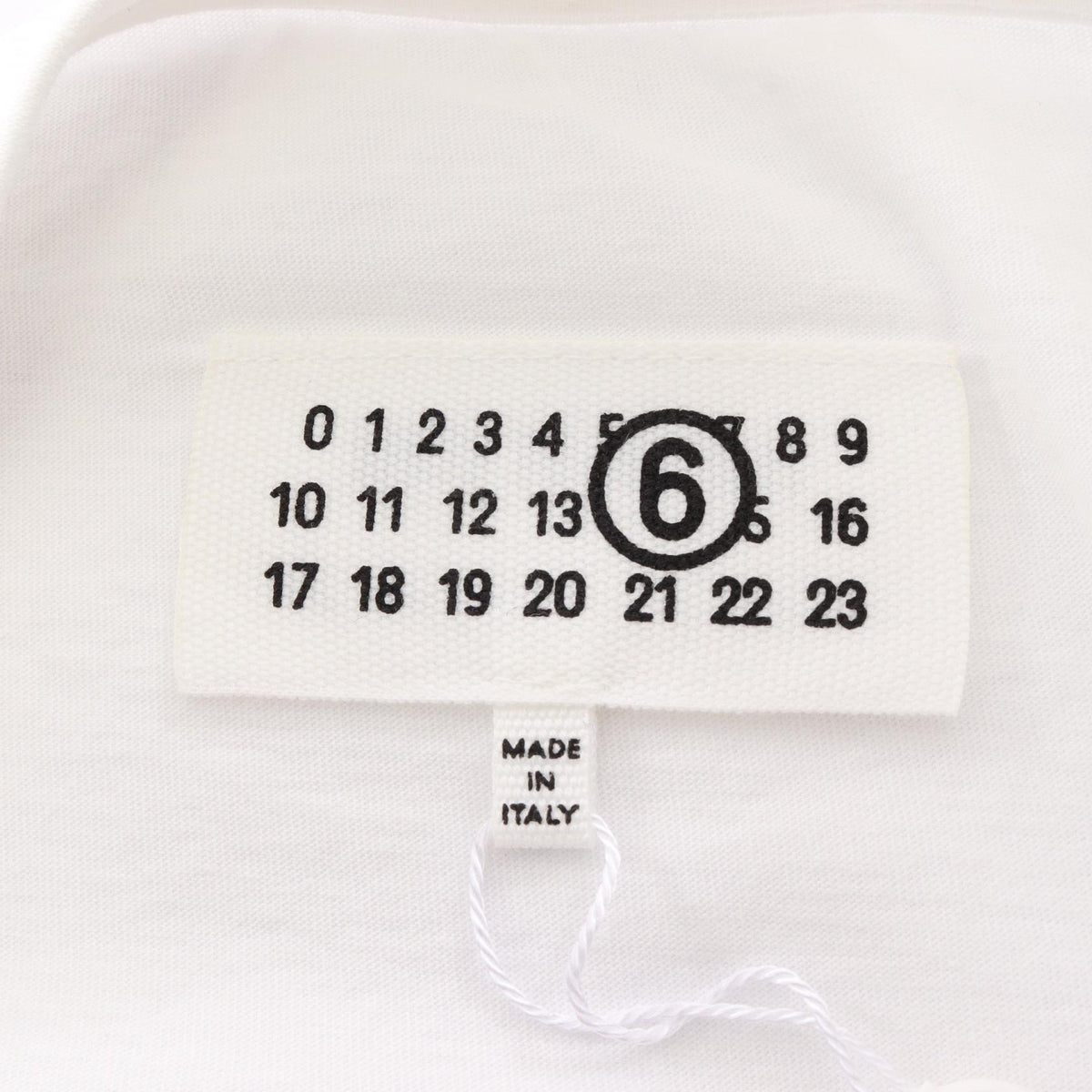 MM6 Spray Print Cotton T-Shirt White/Black Size XL