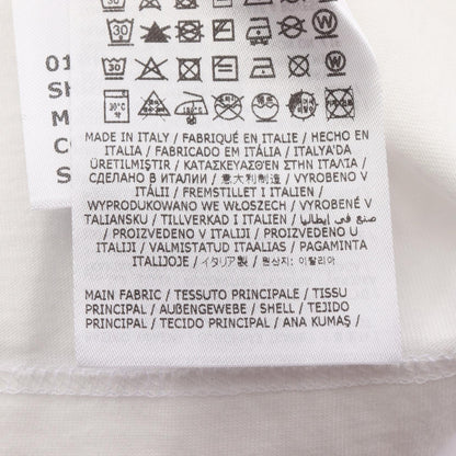 MM6 Spray Print Cotton T-Shirt White/Black Size XL