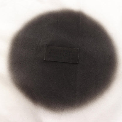 MM6 Spray Print Cotton T-Shirt White/Black Size XL