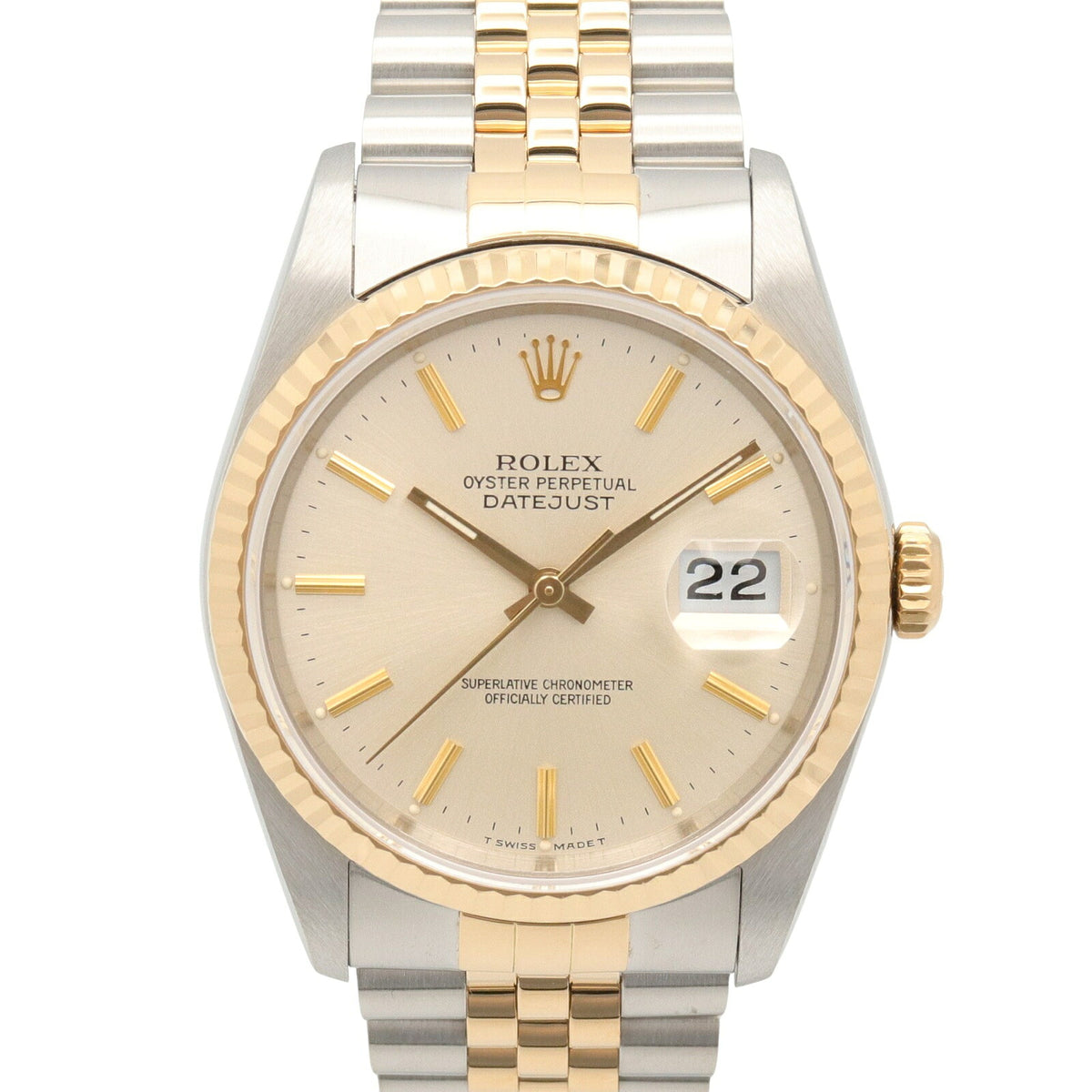 ROLEX Datejust L-Serial K18 YG SS Automatic Watch