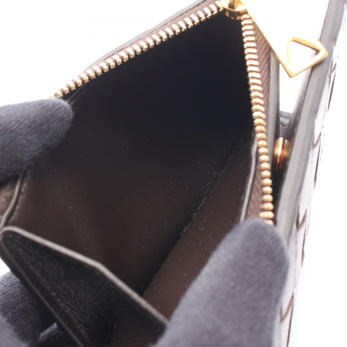 BOTTEGA VENETA Intrecciato Leather Bi-Fold Wallet Brown