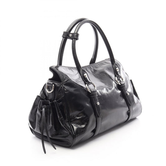 Miu Miu VITELLO SHINE Leather Bag Black