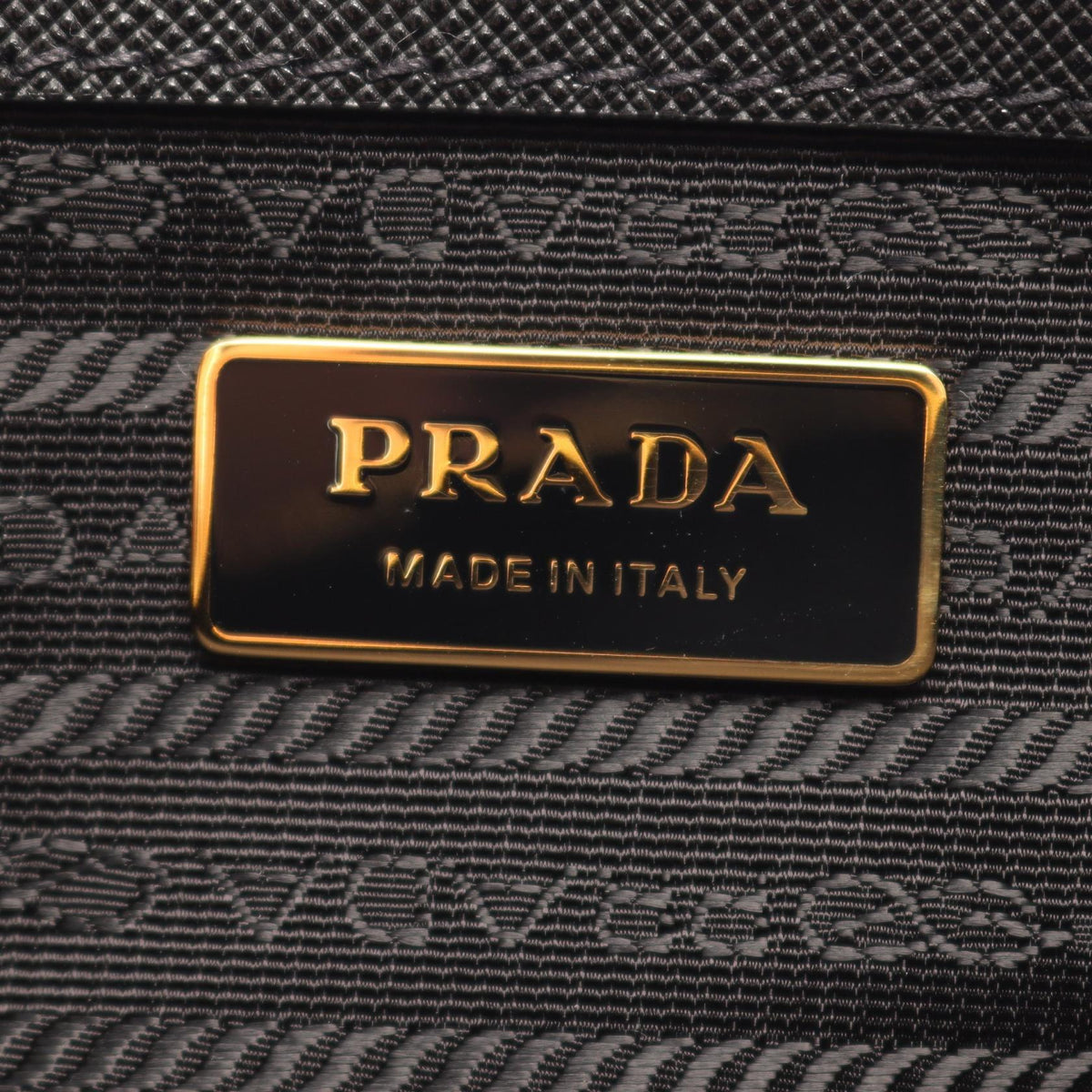 PRADA Saffiano Lux 2-Way Handle Bag Black