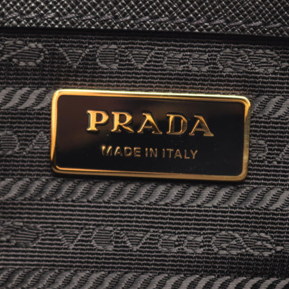 PRADA Saffiano Lux 2-Way Handle Bag Black