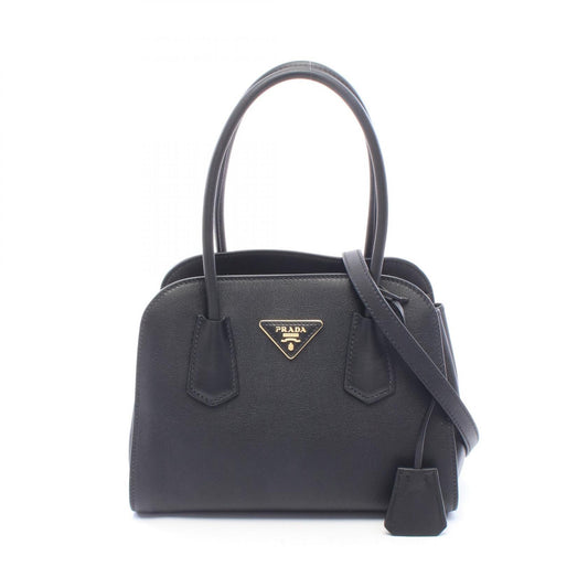 PRADA 2WAY Leather Handbag Black