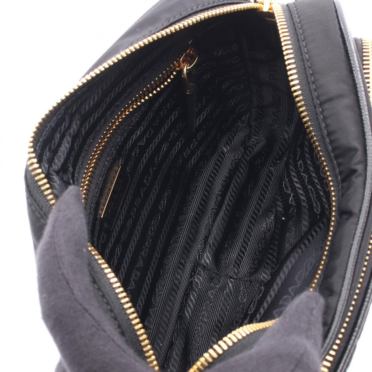 PRADA Re-Nylon Mini Shoulder Bag Black