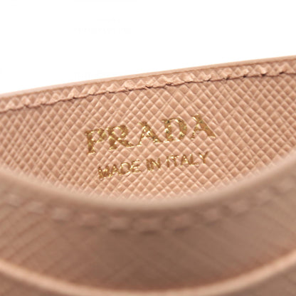PRADA SAFFIANO METAL Pink Card Holder Card Case