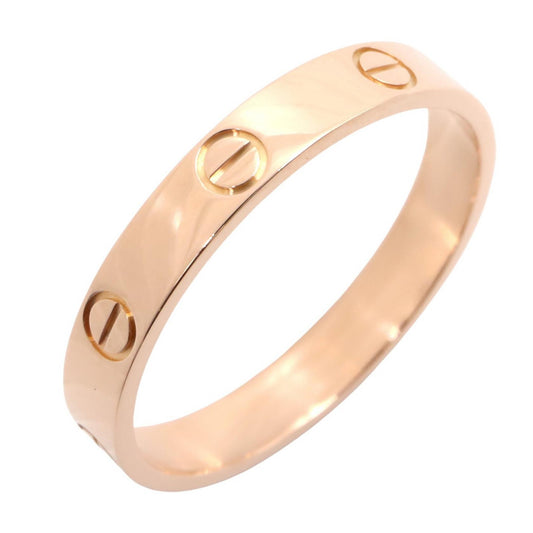 CARTIER Pink Gold Mini Love Ring Size JP 21