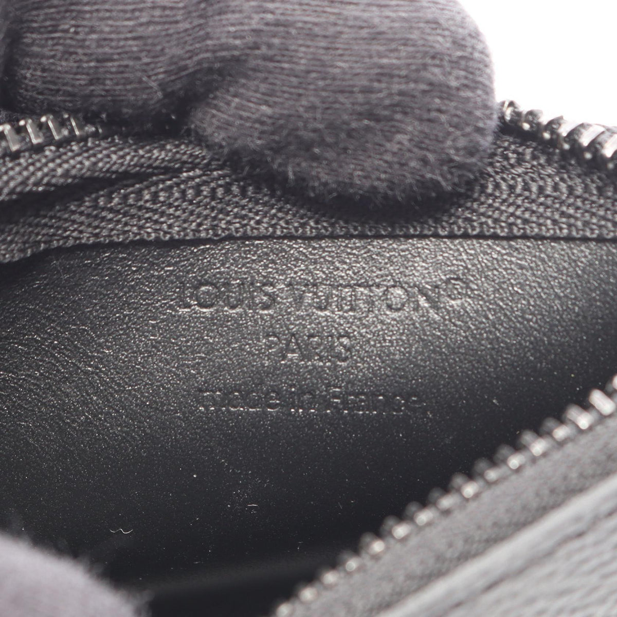 LOUIS VUITTON Monogram Midnight Pochette Clés Case Black