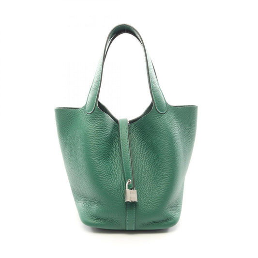 HERMES Picotin Lock MM Taurillon Bag Green