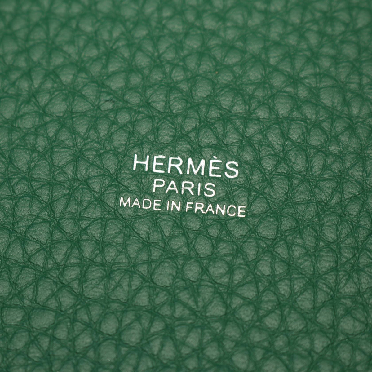 HERMES Picotin Lock MM Taurillon Bag Green