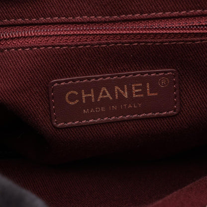 CHANEL V-Stitch Leather Hardware Black Backpack