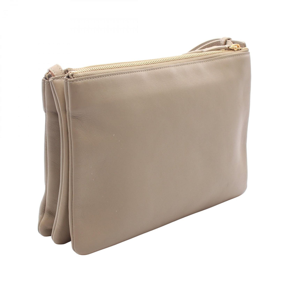 CELINE TRIO LARGE Beige Shoulder Bag