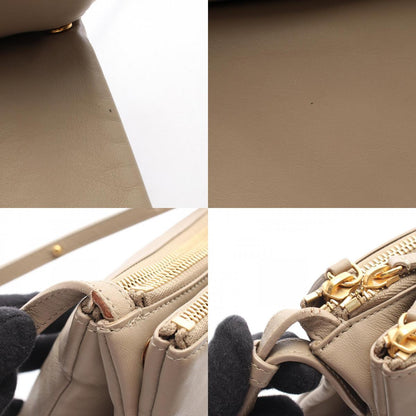 CELINE TRIO LARGE Beige Shoulder Bag