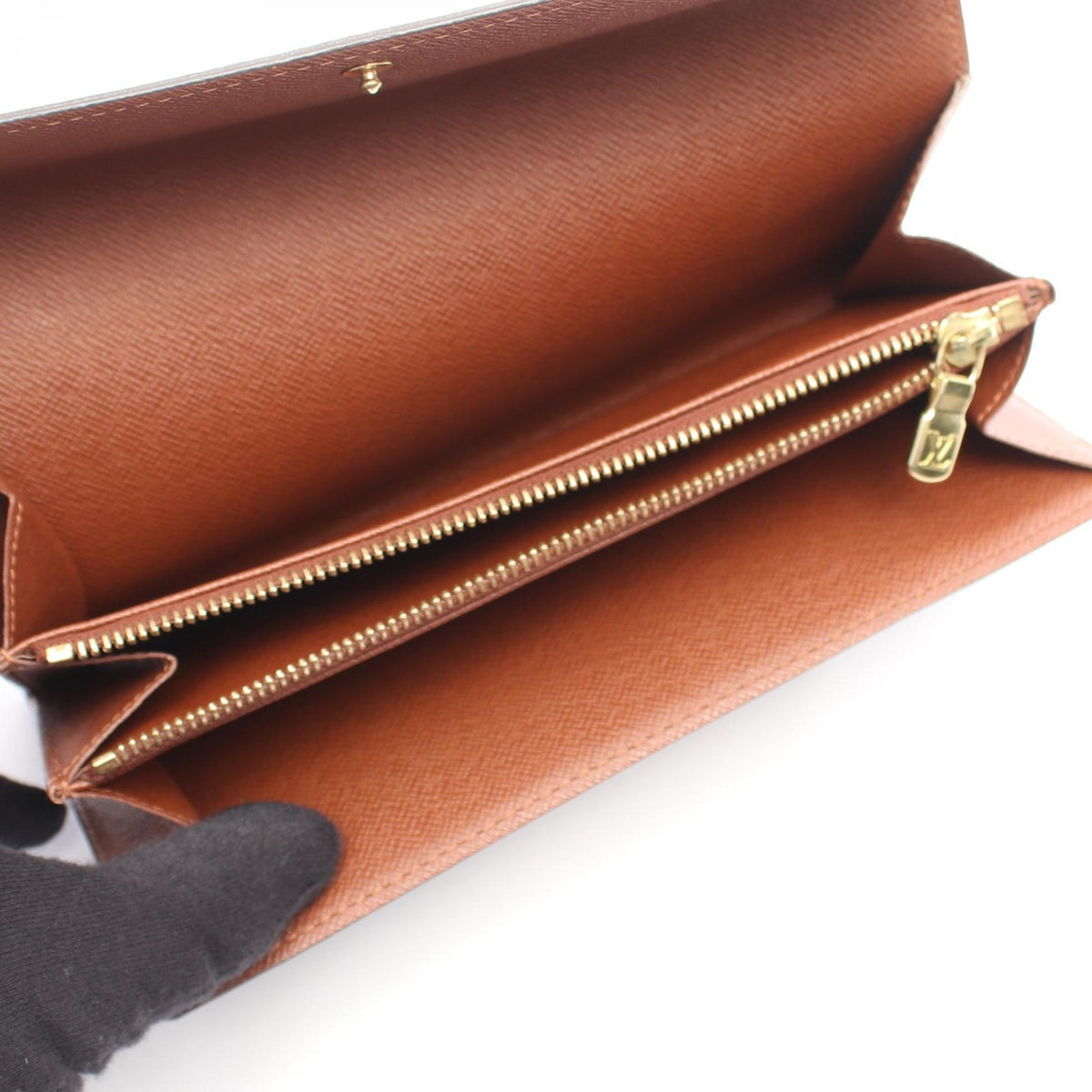 LOUIS VUITTON Monogram Wallet Brown