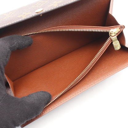 LOUIS VUITTON Monogram Wallet Brown