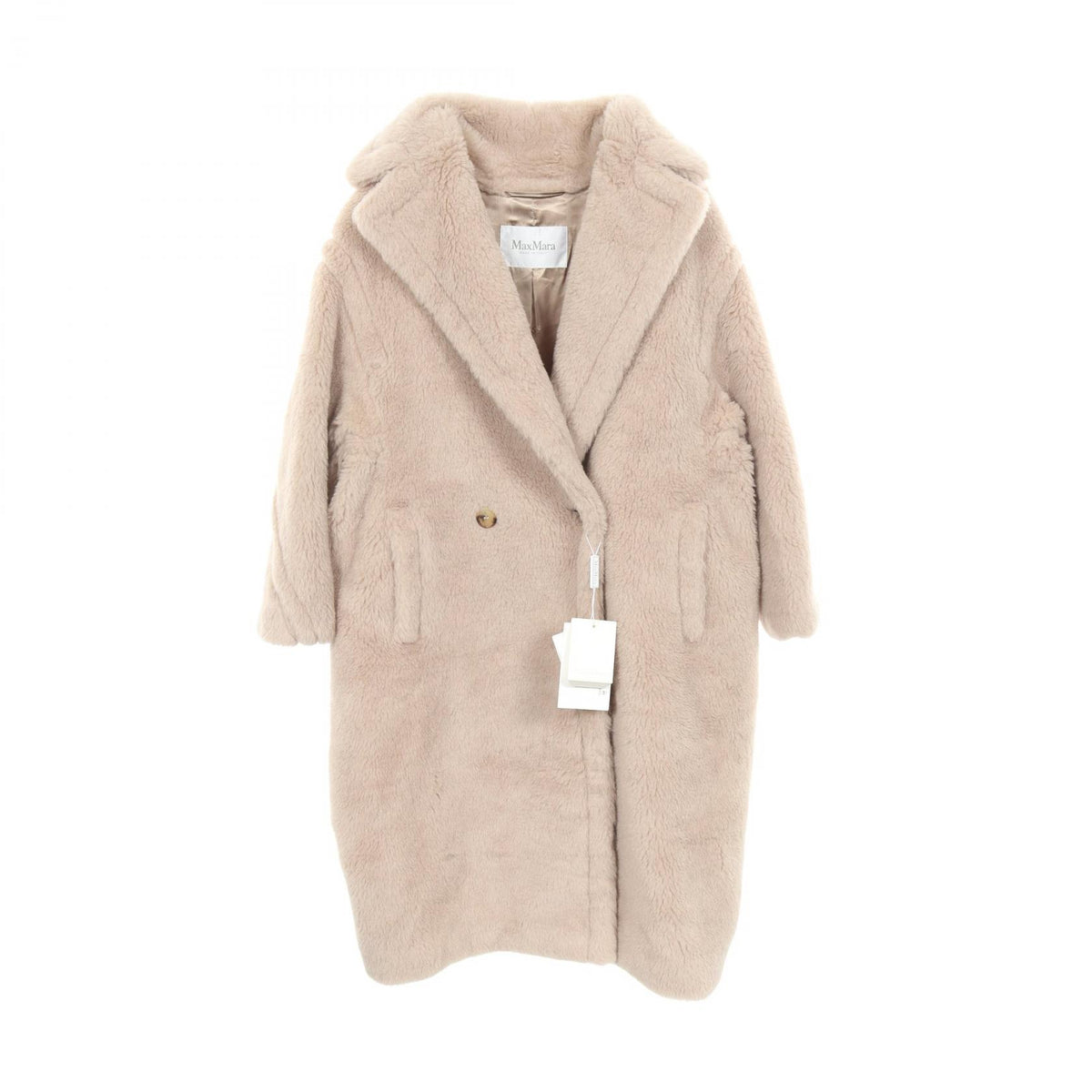 MAX MARA Pink Wool Alpaca Teddy Bear Coat Size XS